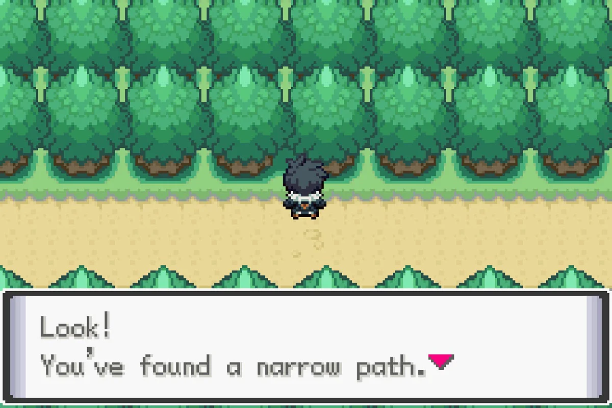The path leading to the Route 7 Raid Den. / Pokémon Unbound