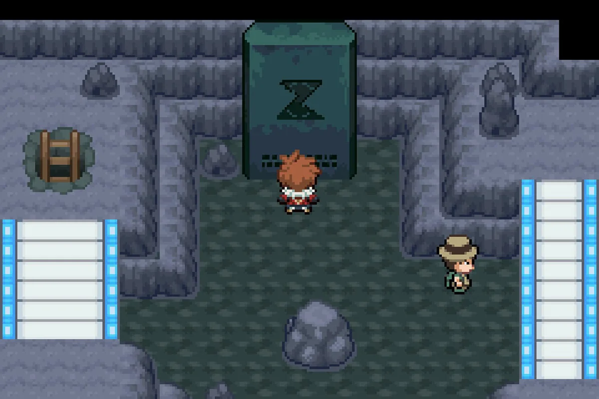 The Thundercap Mountain stone tablet. / Pokémon Unbound
