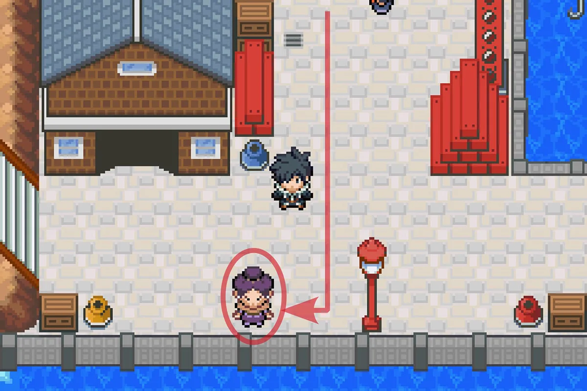 Approaching the IV Changer. / Pokémon Unbound