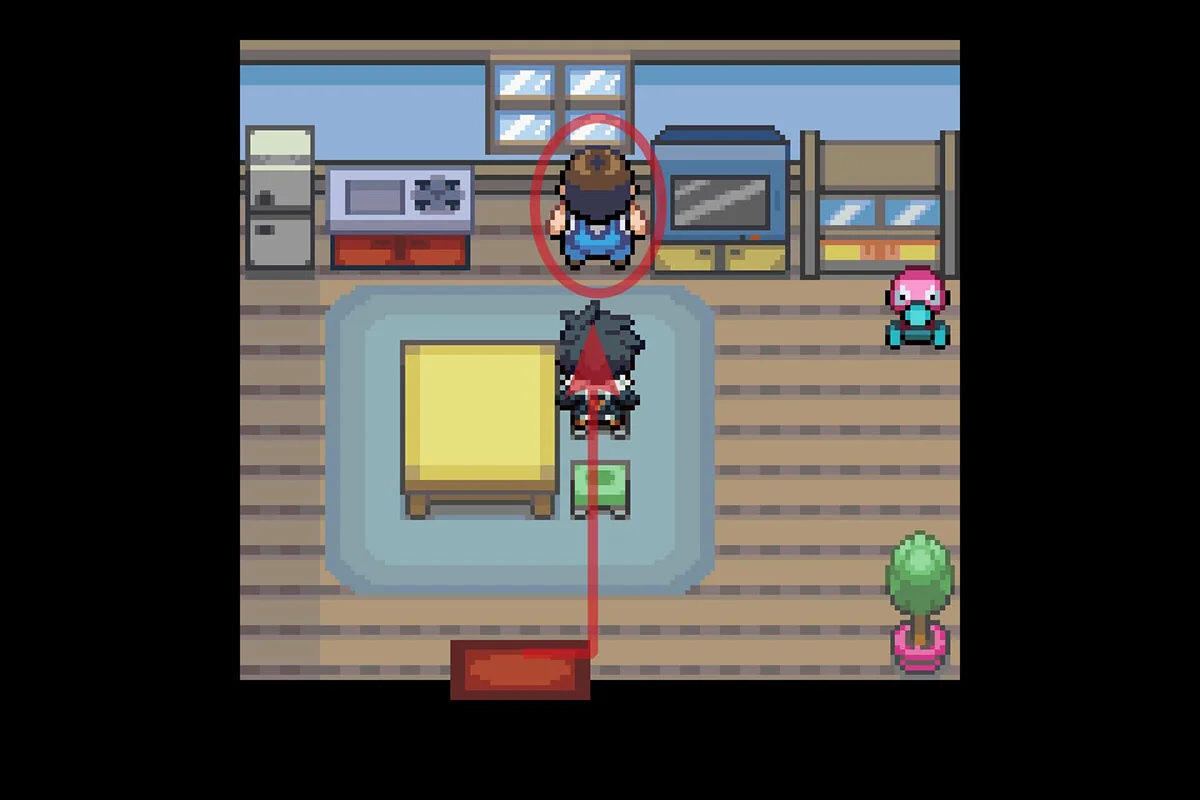 Approaching the Move Relearner. / Pokémon Unbound