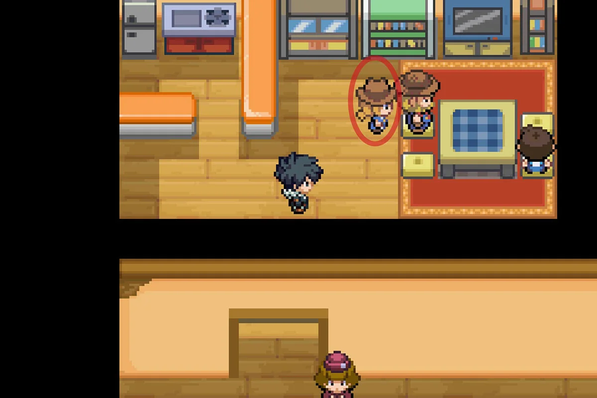 Approaching the Happiness Checker. / Pokémon Unbound