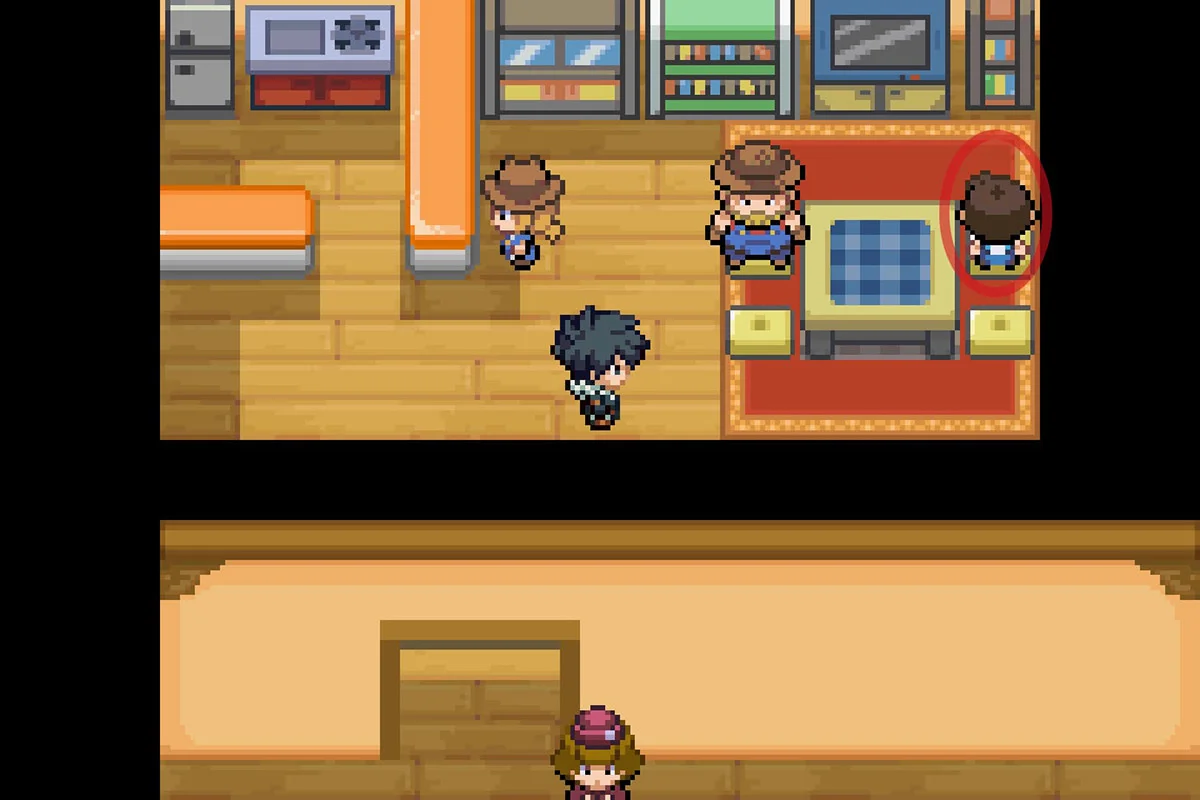 Approaching the Happiness Increaser. / Pokémon Unbound