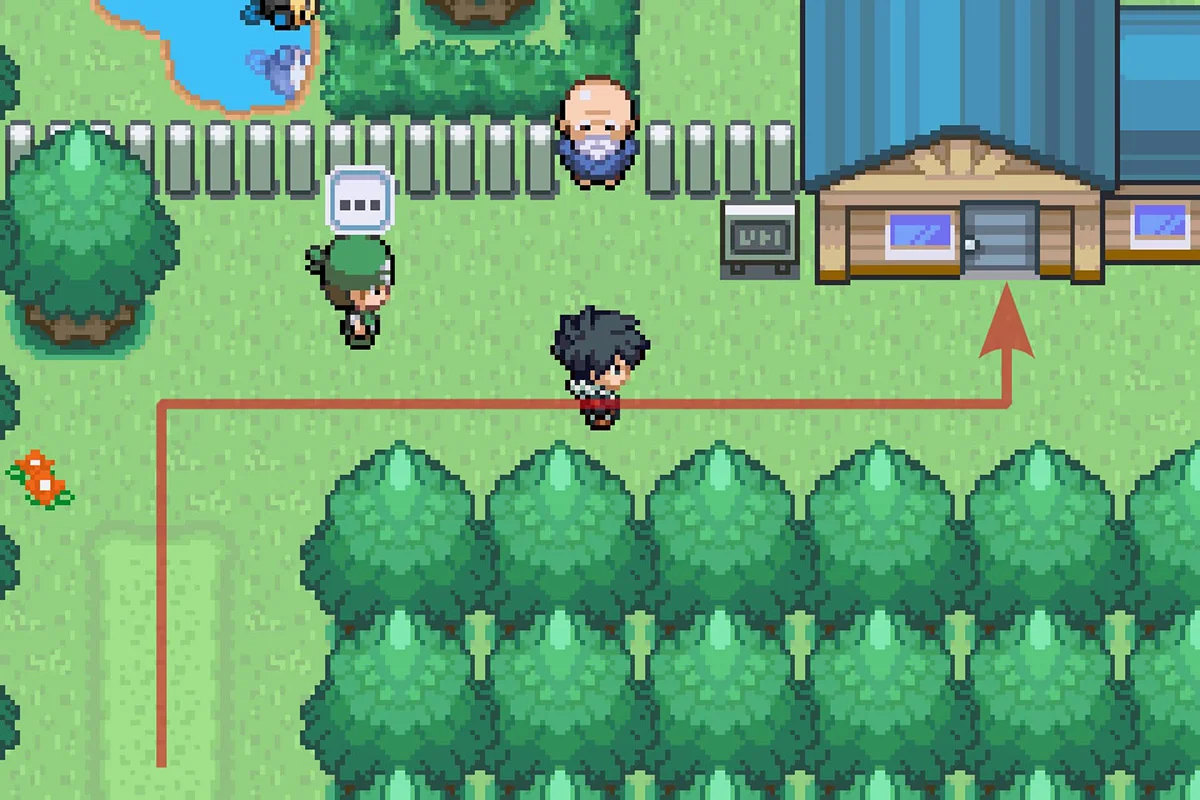 Entering the Pokemon Day Care. / Pokémon Unbound