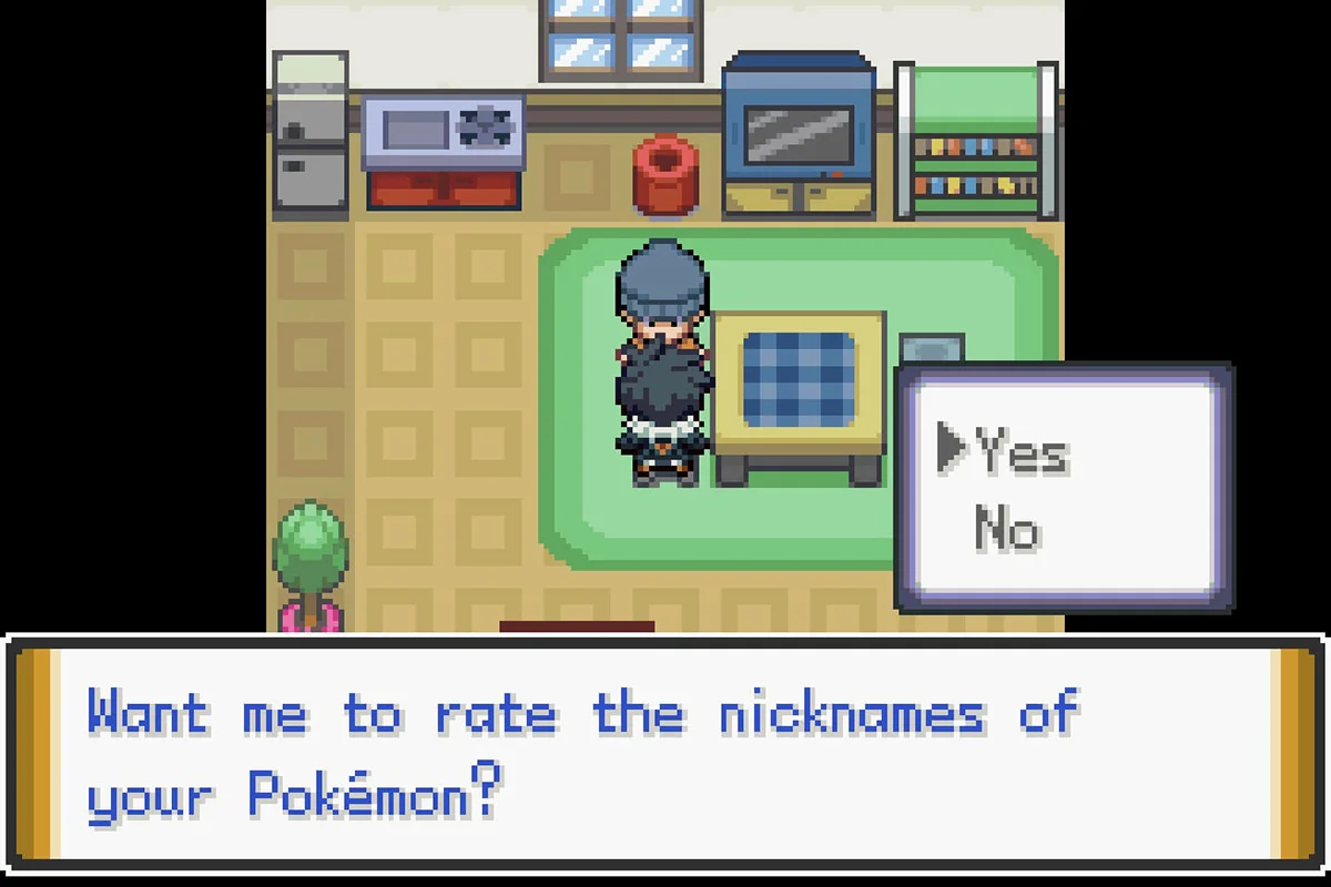 The Name Rater’s nickname service. / Pokémon Unbound