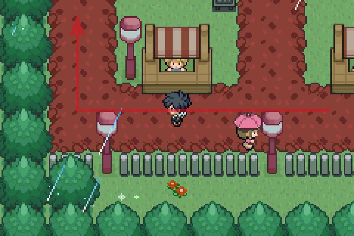 Following the same path north. / Pokémon Unbound