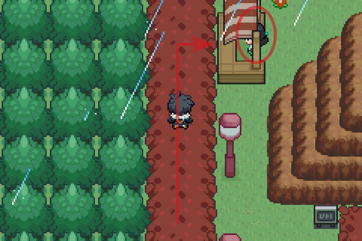 Approaching the Battle Frontier Nature Changer. / Pokémon Unbound