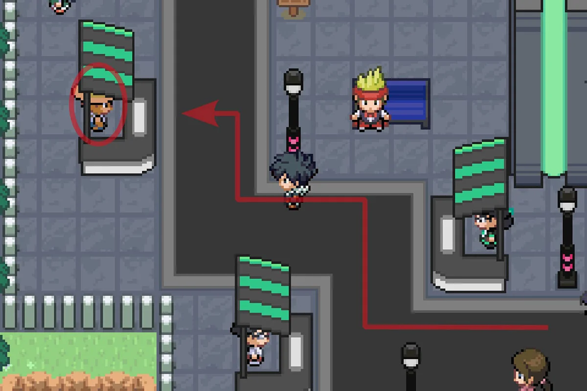 Approaching the Poke Ball Changer. / Pokémon Unbound