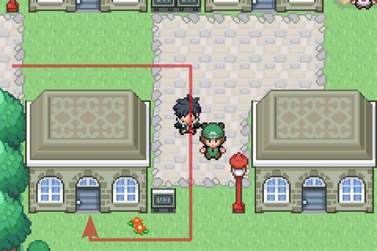 시포트 시티 배틀그라운드로 진입하는 모습. / Pokémon Unbound