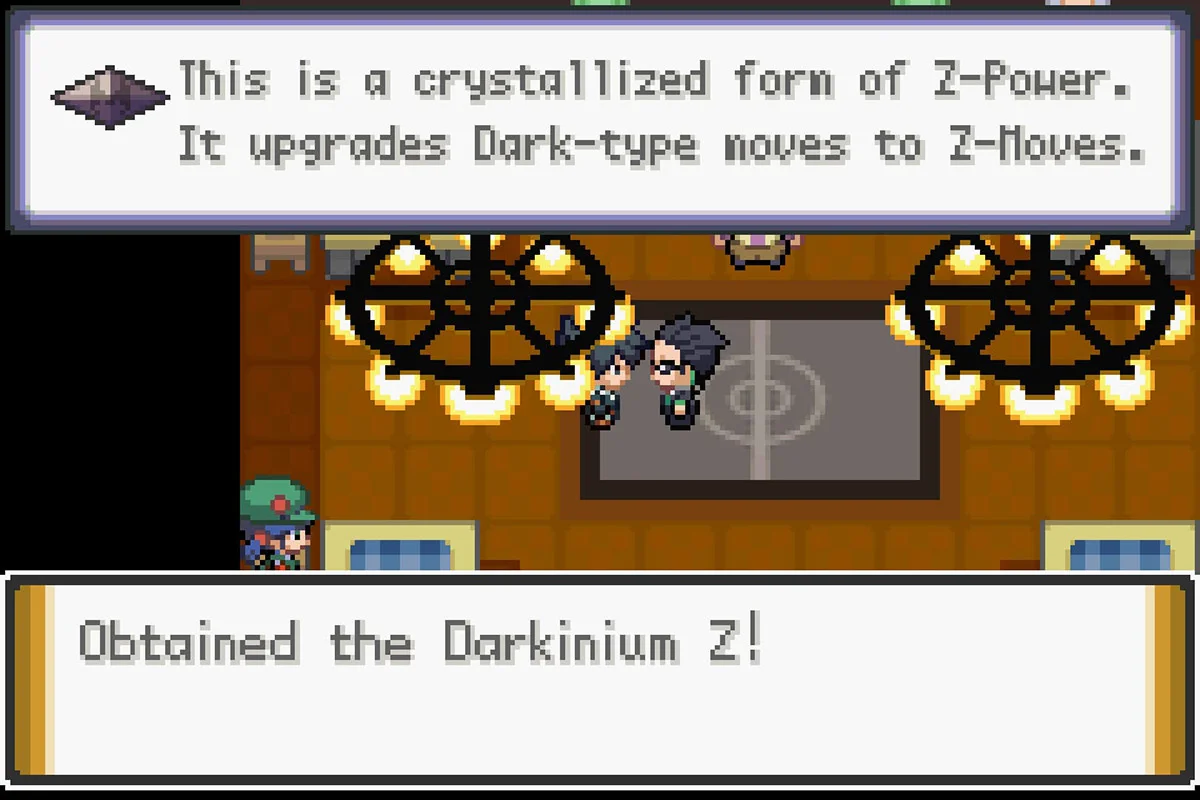 악Z를 얻는 모습. / Pokémon Unbound