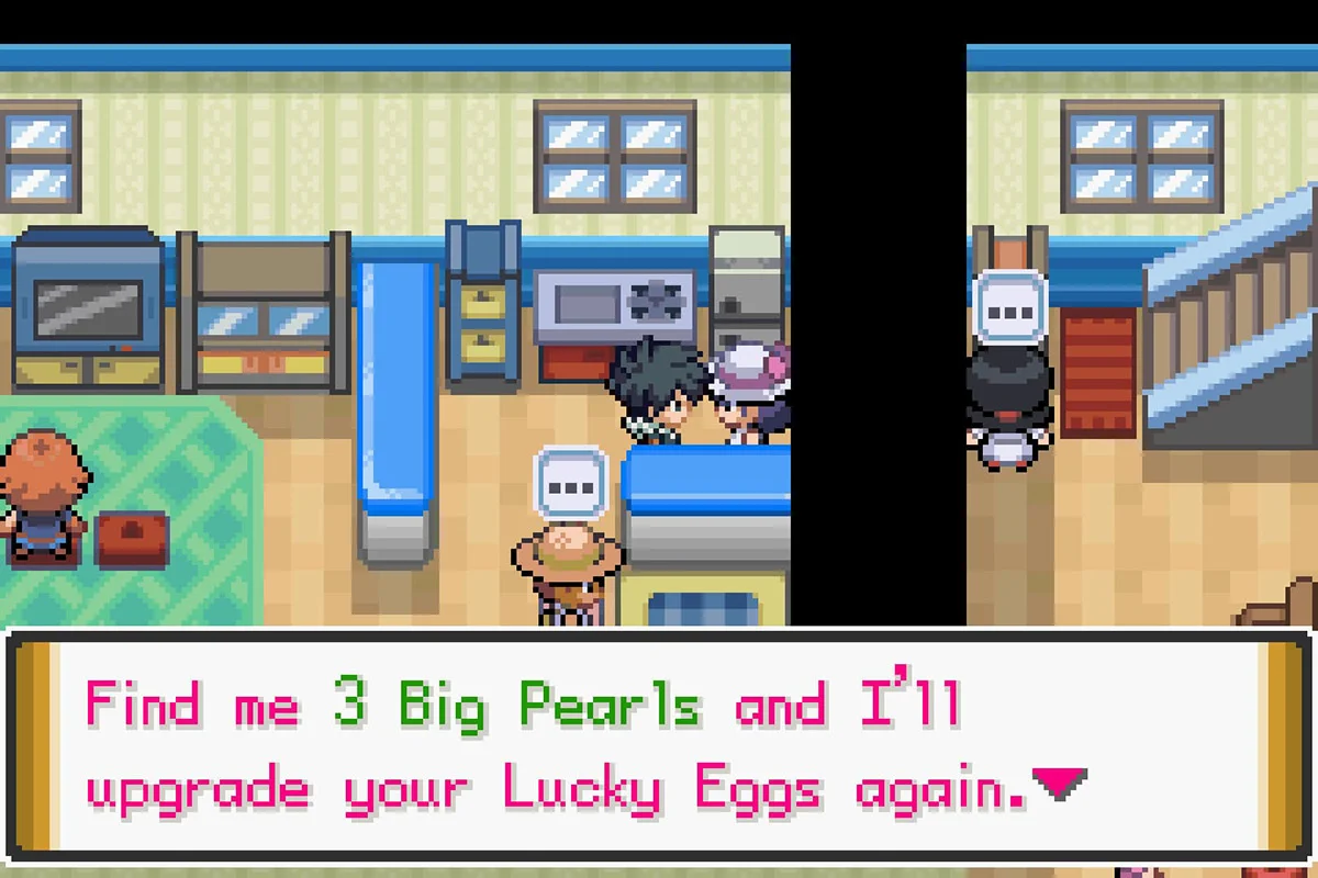 Upgrading the Lucky Egg’s level. / Pokémon Unbound