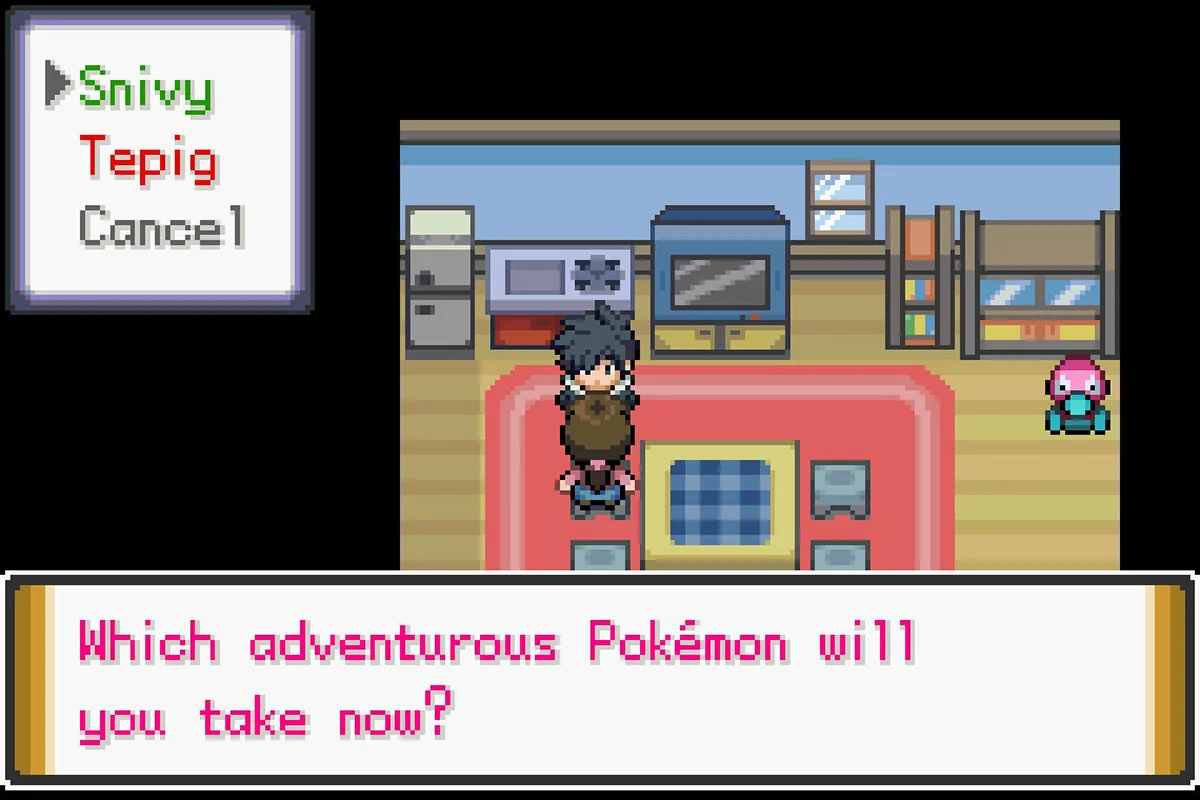 Acquiring the Unova starters. / Pokémon Unbound
