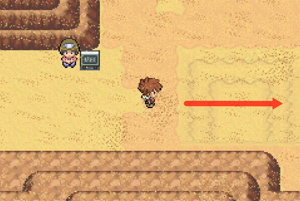 선인장 쪽으로 가는 길. / Pokémon Unbound