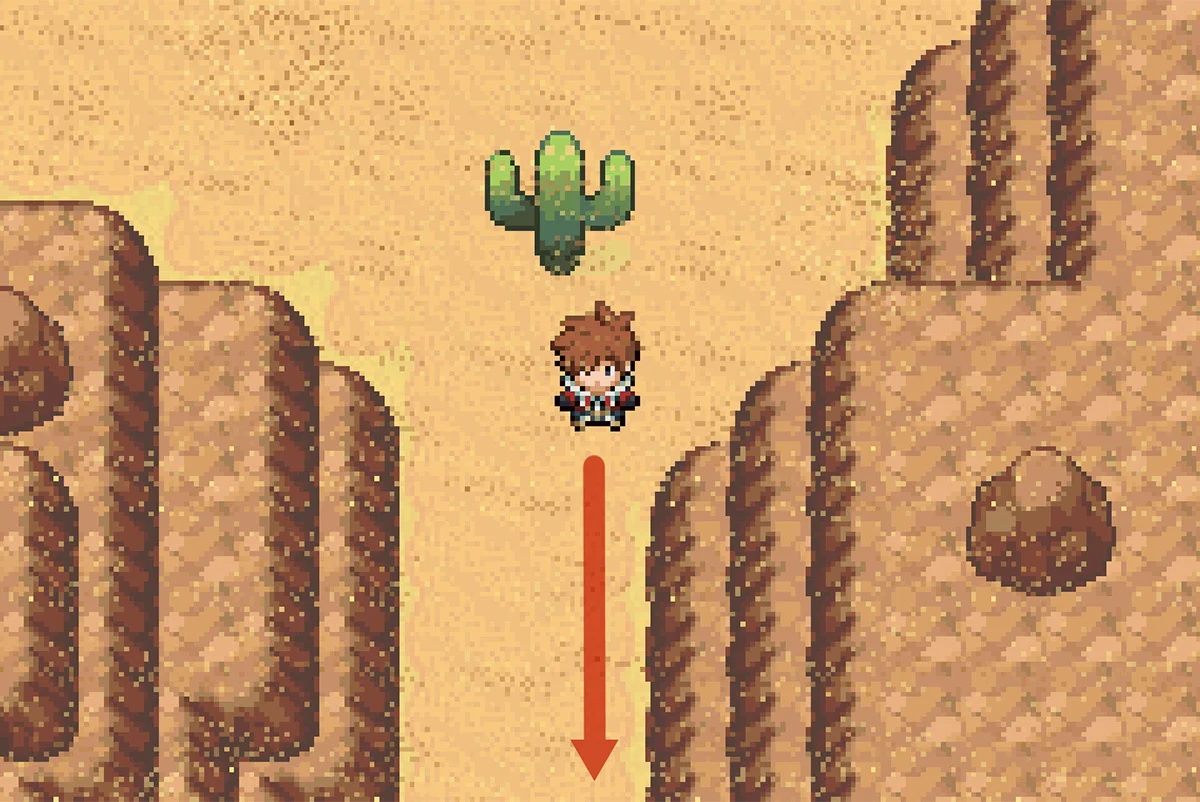 다음 선인장으로 이어지는 길. / Pokémon Unbound