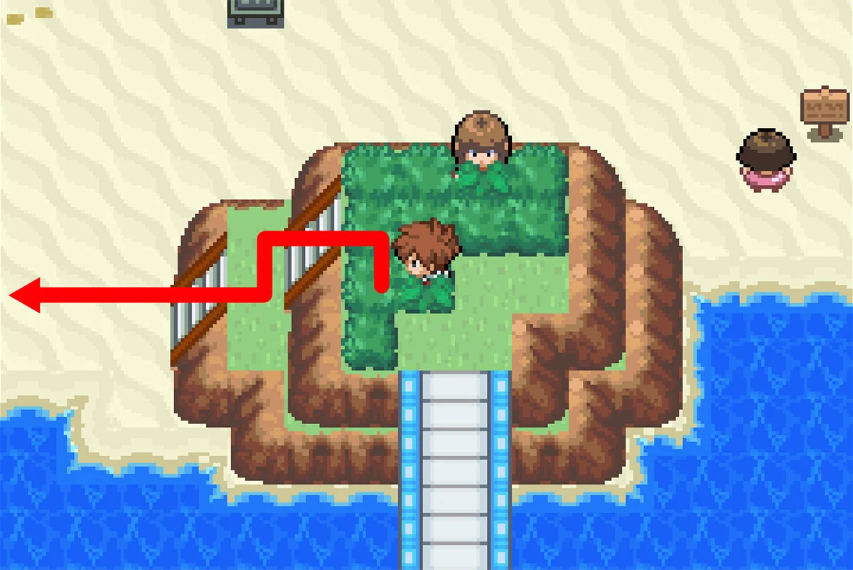 해안 서쪽 편으로 가는 길