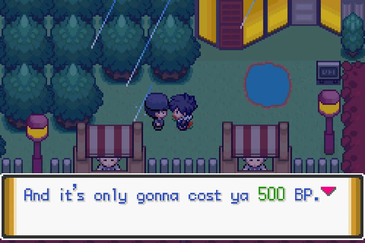 Getting offered the shiny service. / Pokémon Unbound