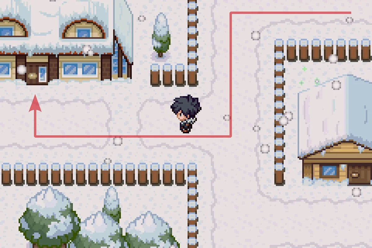 얼어붙은 고도의 로그 박사 연구소로 입장.