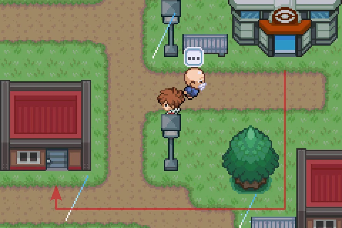 에피디미 타운 포켓몬 센터 남서쪽 집으로 입장.