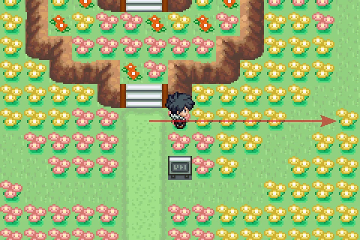 플라워 파라다이스 공중날기 지점에서 동쪽으로 이동.