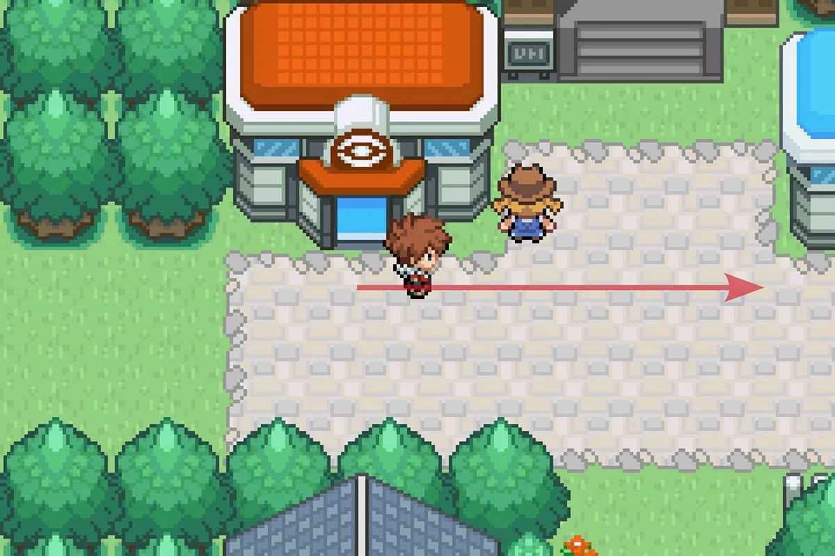 씨포트 시티 포켓몬 센터에서 동쪽으로 이동.