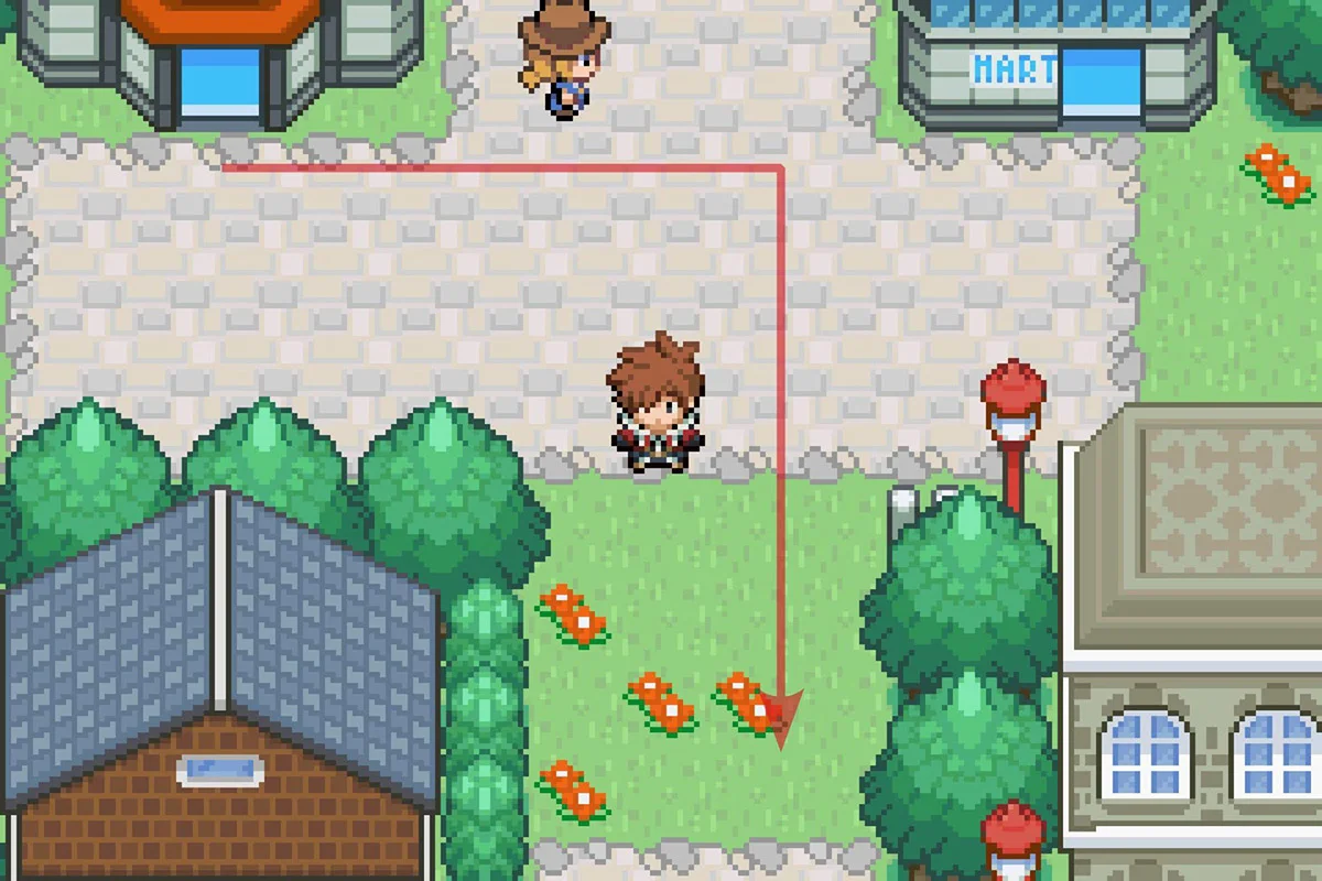 씨포트 시티 포켓몬 센터에서 남쪽으로 이동.