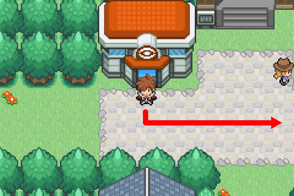 항구로 이어지는 계단으로 가는 길