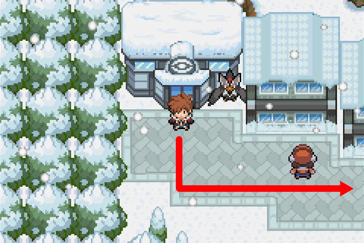 도시 중앙으로 걸어가기