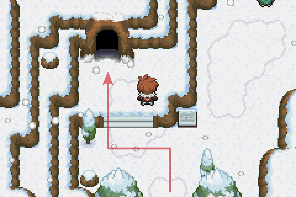 고드름동굴로 입장.