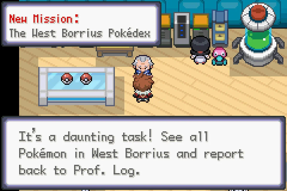 미션 #062: 서쪽 보리어스 도감 수락.