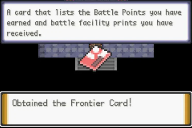 프런티어 카드 획득.