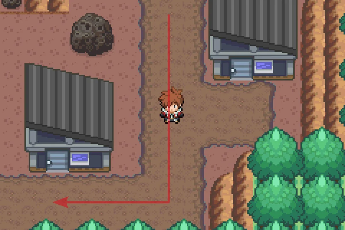 남쪽 길이 끝나면 서쪽으로 이동.