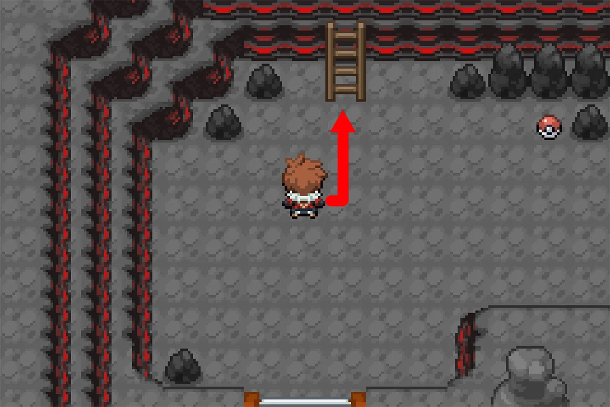 사다리를 이용해 2층으로 이동