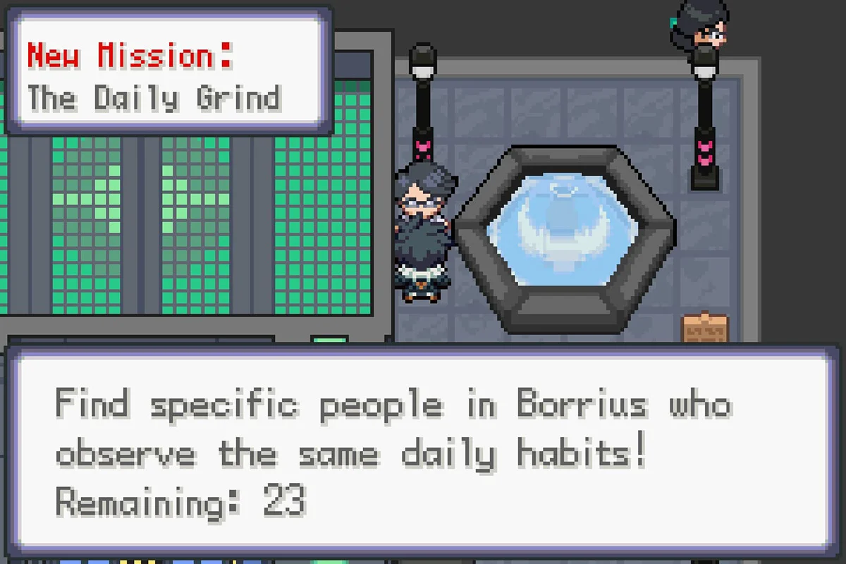 매일의 일과 서브 미션 수락.