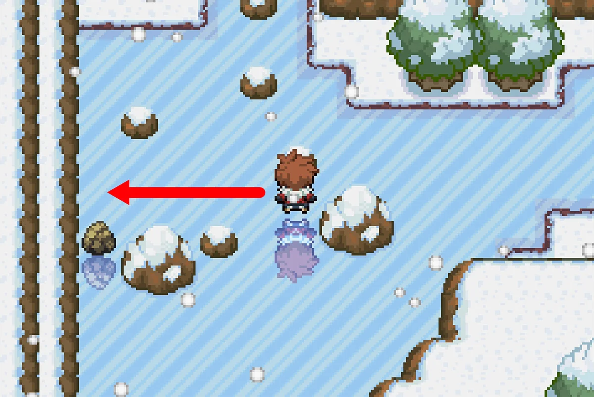 서쪽 방향으로 미끄러지기