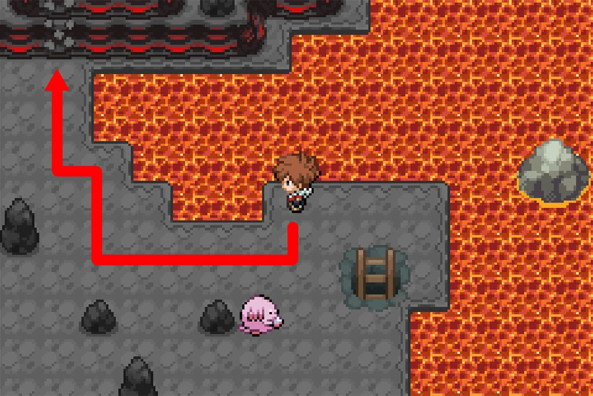 락클라임을 사용하여 다음 구역으로 이동