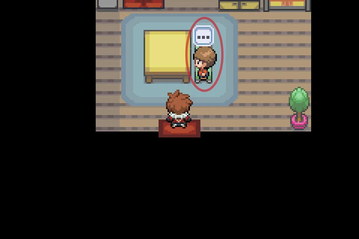 집 안의 NPC에게 접근.