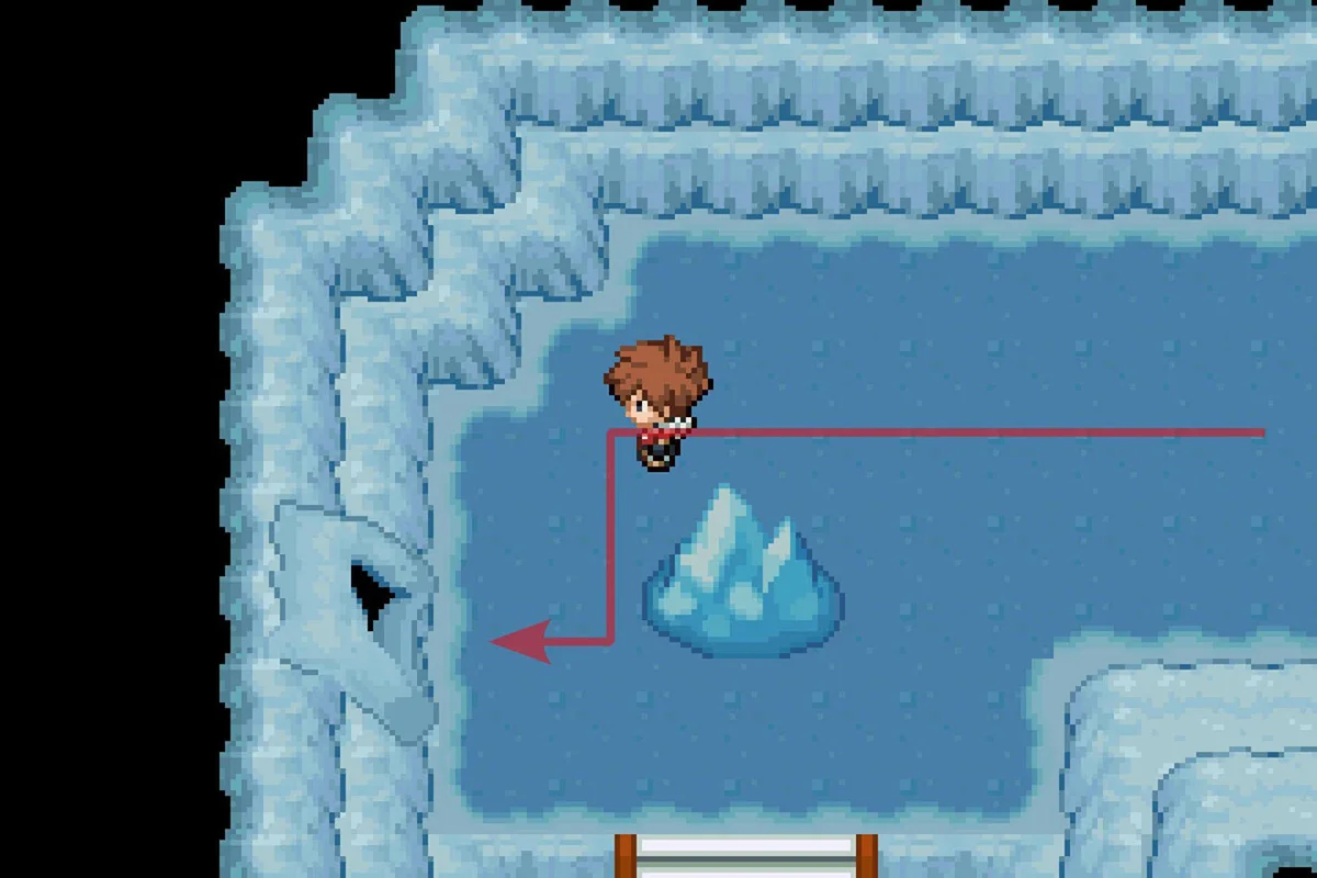 고드름동굴의 숨겨진 구역으로 입장.