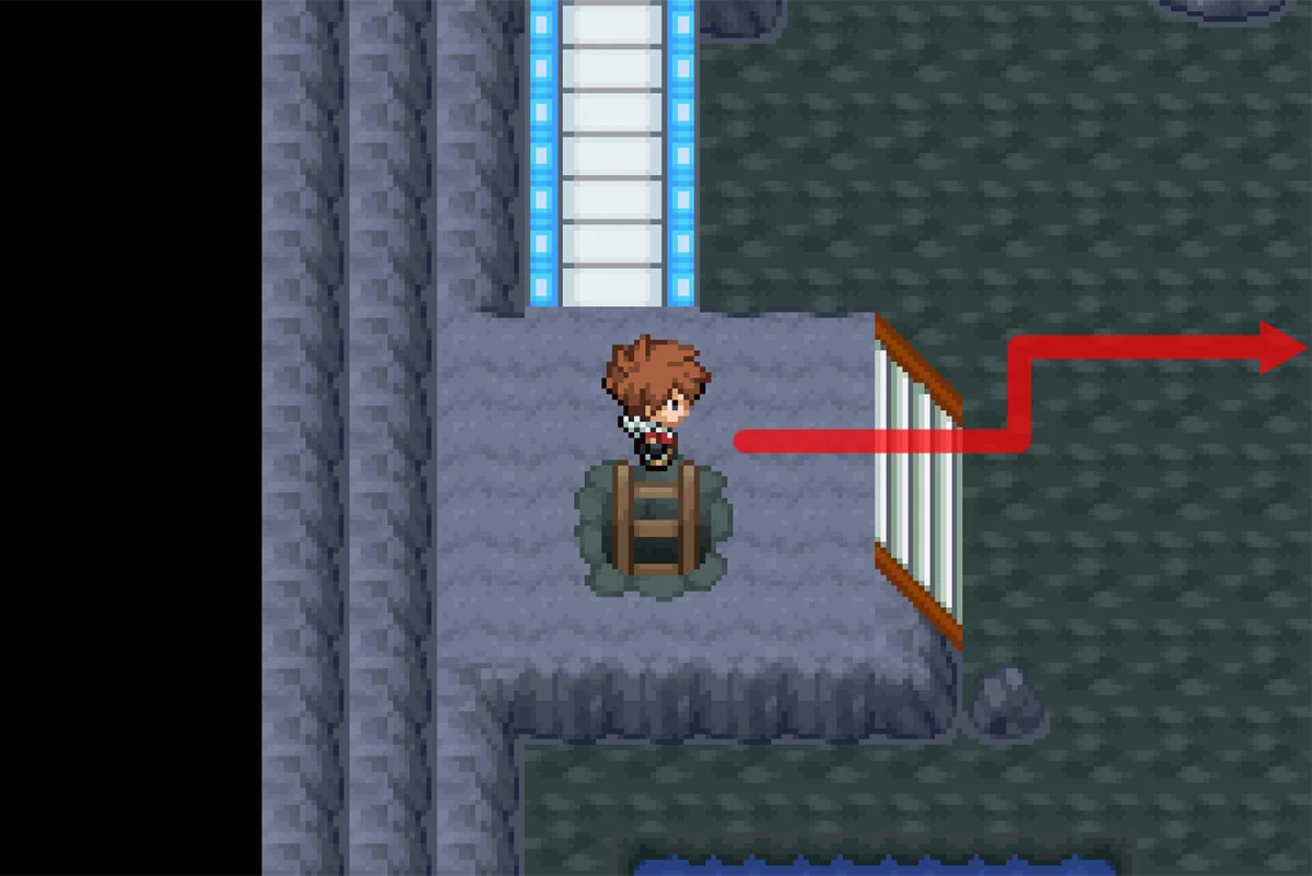 첫 번째 계단 내려가기