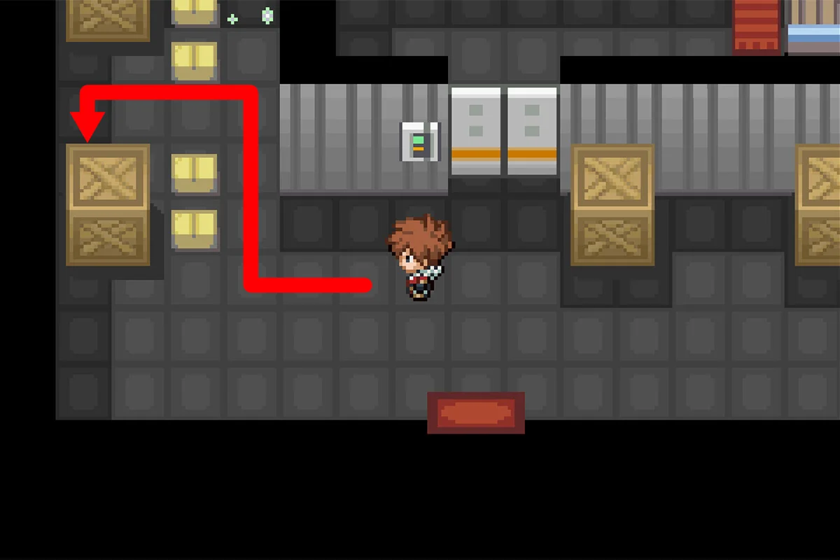 첫 번째 상자 뒤에 숨겨진 비밀번호 확인