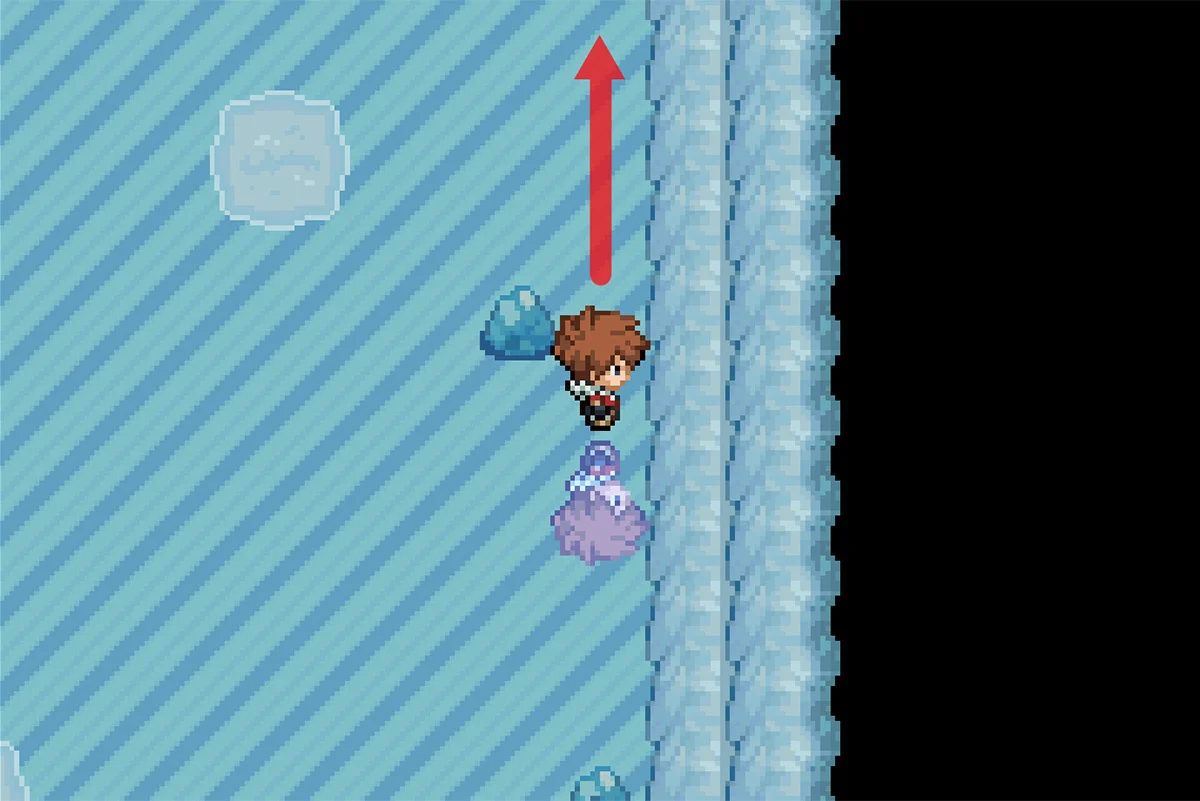 다음 바위를 향해 미끄러지기