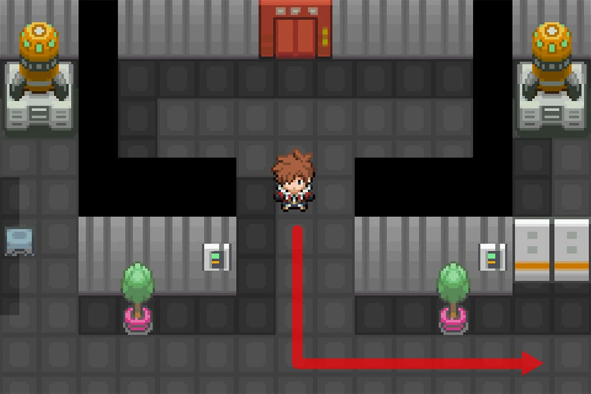 지하 2층 연구실로 이동