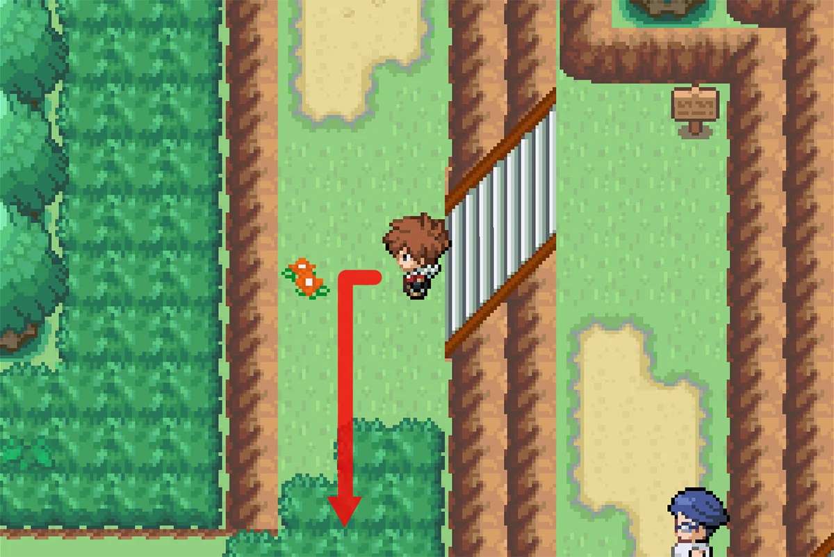 작은 계단으로 가는 길