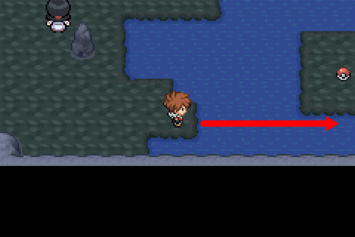 방의 남동쪽 구석으로 파도타기