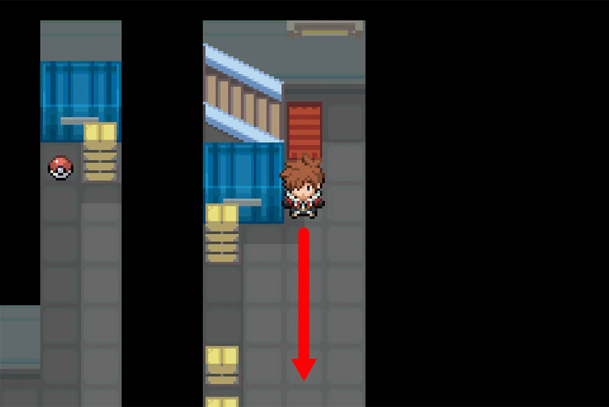 컨테이너와 상자가 있는 곳으로 가는 길