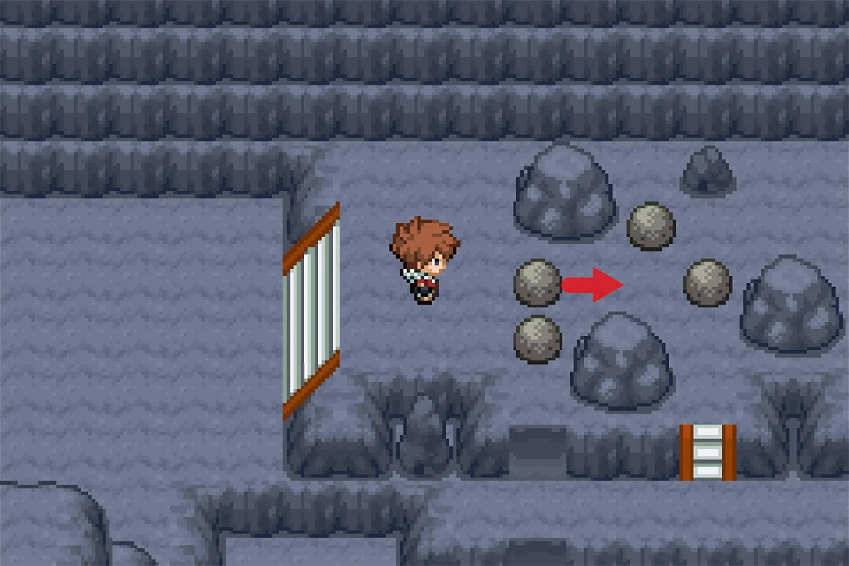 첫 번째 바위 밀기