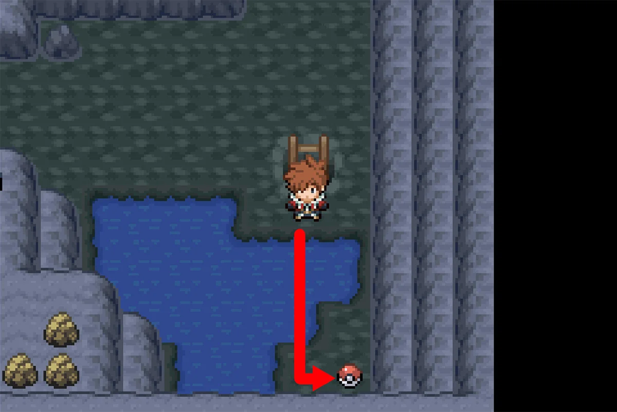 에레키부스터가 들어있는 몬스터볼의 정확한 위치