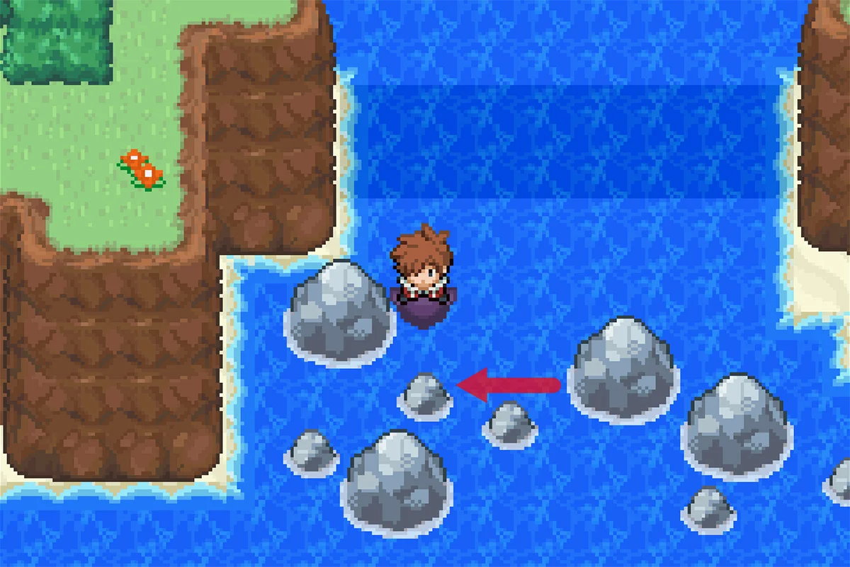 바위 속에 숨겨진 고운비늘의 정확한 위치