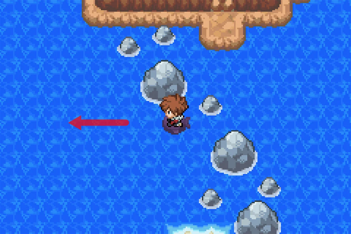 도로 서쪽 끝으로 파도타기