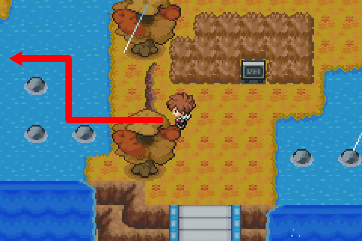 턱과 두 번째 징검다리 바위 세트로 가는 길