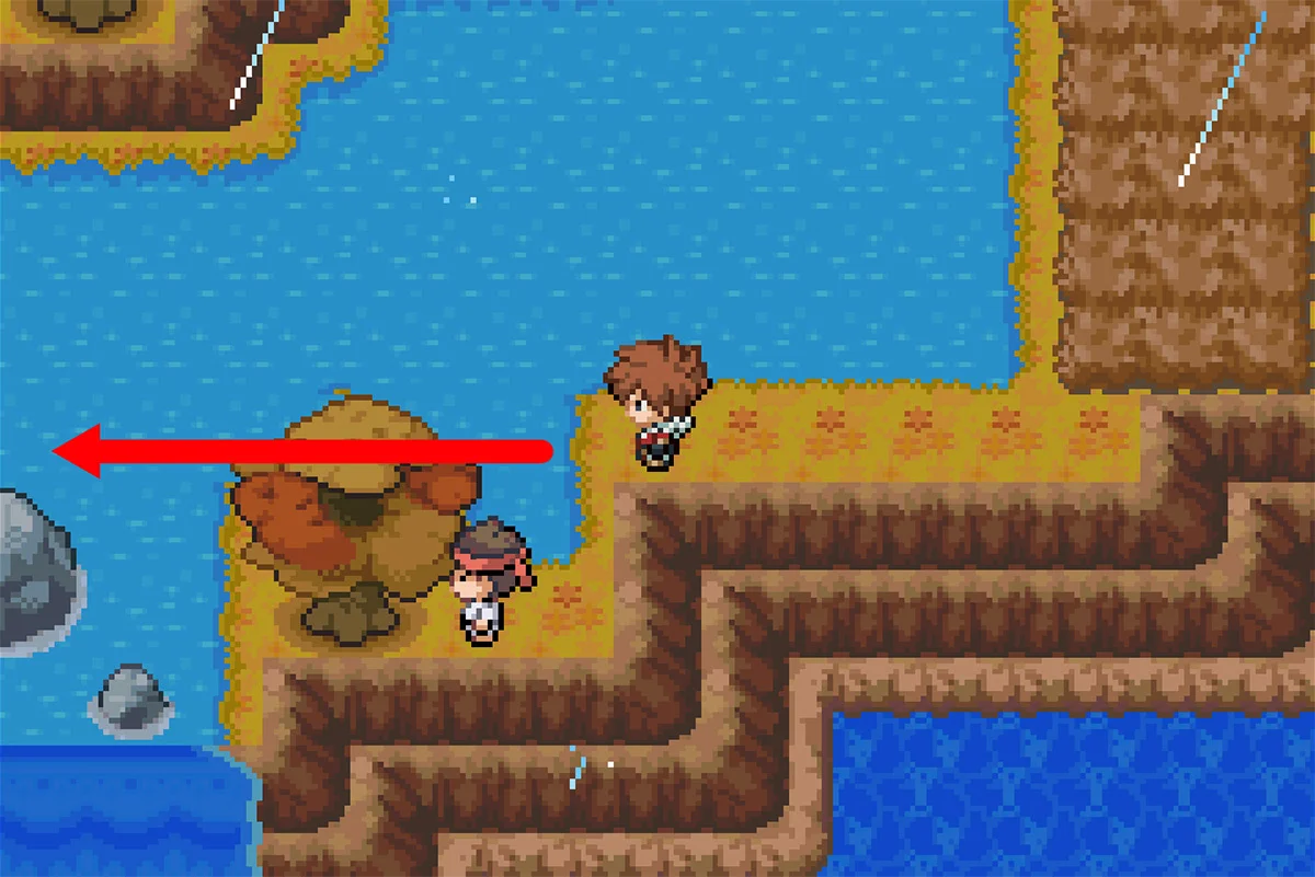 서쪽의 작은 섬으로 파도타기