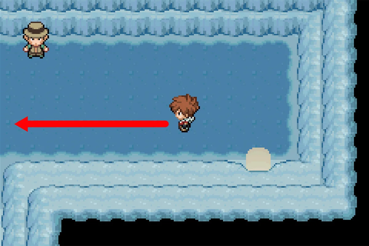 지하 3층으로 내려가는 사다리로 가는 길